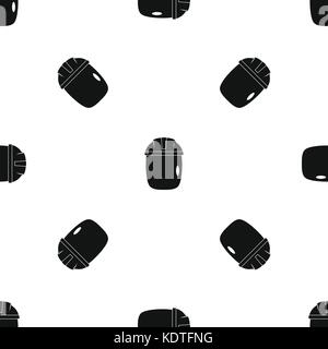Glass welding mask pattern seamless black Stock Vector