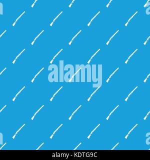Gun pattern seamless blue Stock Vector