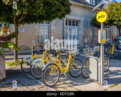 Yelo hire bicycles La Rochelle France Stock Photo Alamy