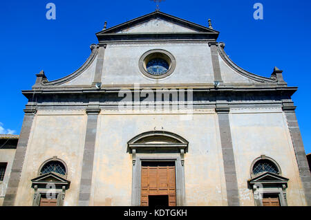 Fontana di Poggio Cathedral Tuscania medieval church, Province of Viterbo, Latium, Italy Stock Photo