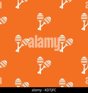 Maracas pattern seamless Stock Vector