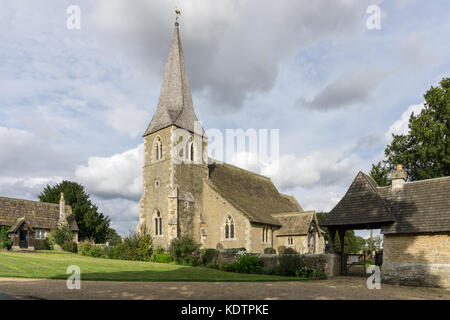 The parish church of St Cuthbert in the North Yorkshire village of Hutton Sessay, UK Stock Photo