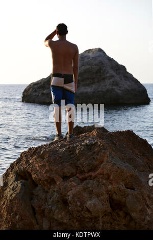 pictures of a getaway in Mallorca, sea cliffs, details of the island and very endearing landscapes Stock Photo