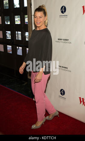 Beverly Hills, USA. 15th Oct, 2017. Ellen Pompeo attends Sunday Matinee of 'Turn Me Loose' at Wallis Annenberg Center for the Performing Arts on October 15, 2017 in Beverly Hills, California. Credit: The Photo Access/Alamy Live News Stock Photo