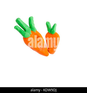 carrot from plasticine Stock Photo