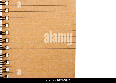 Blank notebook isolate on white background Stock Photo - Alamy