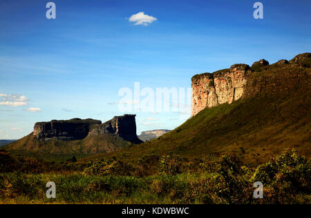 Morro do Camelo, Camel Mountain, Chapada Diamantina, National park with Canyonlandscape, Bahia, Brazil, South America Stock Photo