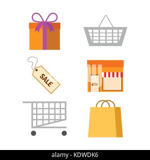 Shopping Related Illustration Icon Stock Vector