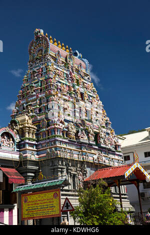 The Seychelles, Mahe, Victoria, Quincy Street, Arul Mihu Sri Navasakthi Vinayagar Thunai Hindu Kovil Sangam, temple Stock Photo