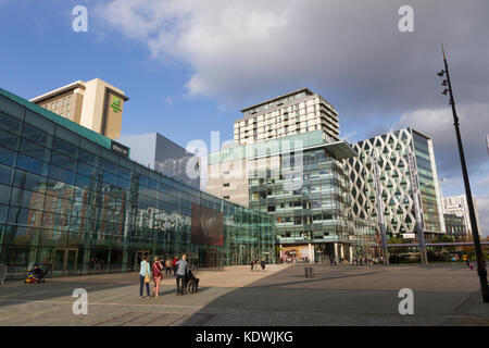 BBC Studios in MediaCityUK, Salford Quays, Manchester. Stock Photo