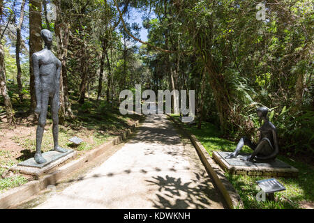 Sculptures at open-air 'Museu Felicia Leirner' museum and garden, Campos do Jordao, state of Sao Paulo, Brazil Stock Photo