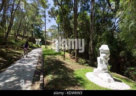 Sculptures at open-air 'Museu Felicia Leirner' museum and garden, Campos do Jordao, state of Sao Paulo, Brazil Stock Photo