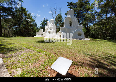 Sculptures at open-air 'Museu Felicia Leirner' museum and garden, Campos do Jordao, state of Sao Paulo, Brazil Stock Photo