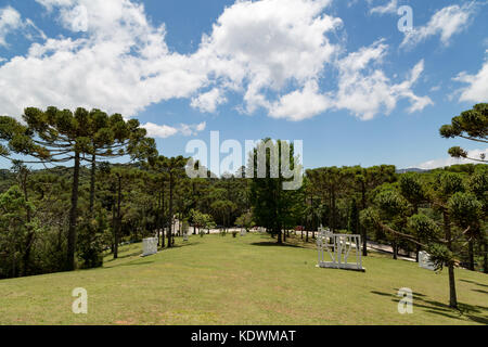 Sculptures at open-air 'Museu Felicia Leirner' museum and garden, Campos do Jordao, state of Sao Paulo, Brazil Stock Photo