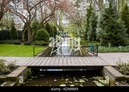 Keukenhof gardens in Holland, famed for its Spring displays of tulips, hyacinths and daffodils Stock Photo