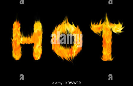 Fire Letters A-Z Stock Photo - Alamy