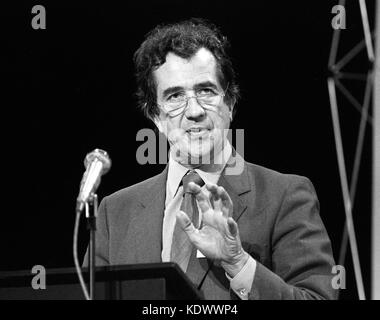 SDP founder member Bill Rodgers speaking during the second phase of the rolling conference in Derby. Stock Photo