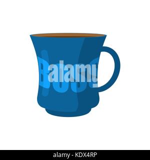 Mug of boss Isolated. pot of director. Vector illustration Stock Vector