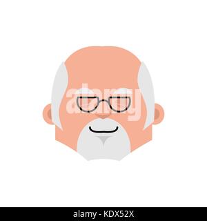 Doctor sleep emotion avatar. Physician sleeping emoji. mimic face. Vector illustration Stock Vector