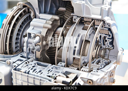 Gears of automatic transmission in section Stock Photo