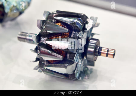 Rotor of the electric generator of the car Stock Photo