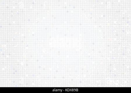 seamless pattern with grey squares on white floor. vector geometric background. abstract wallpaper design. industrial wall grunge tiles Stock Vector