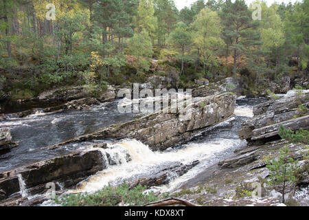 Water tumbling over rocks on Black Water River Stock Photo