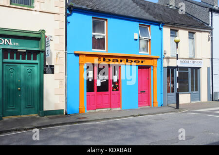 Barber Shop, Castletownbere, County Cork, Ireland - John Gollop Stock Photo