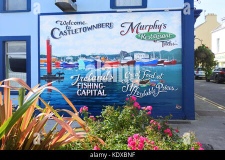 Advertising Poster, Castletownbere, County Cork, Ireland - John Gollop Stock Photo