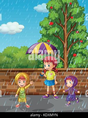 Rainy Season Drawing Easy || How to Draw Rainy Day Season Easy step by step  || Rainy Day Drawing - YouTube