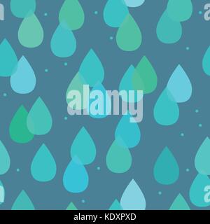 Seamless pattern with raindrops Stock Vector