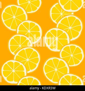 Seamless pattern with cutted oranges Stock Vector
