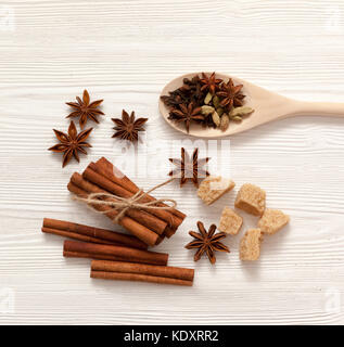 spices for mulled wine Stock Photo