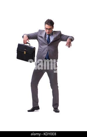 Puppet businessman isolated on white background Stock Photo