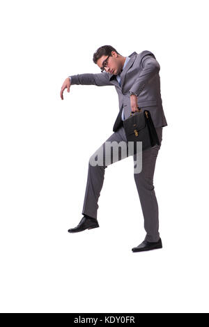 Puppet businessman isolated on white background Stock Photo