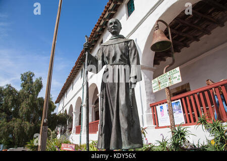 Father Junípero Serra, Mission Santa Barbara, Santa Barbara, California, USA Stock Photo