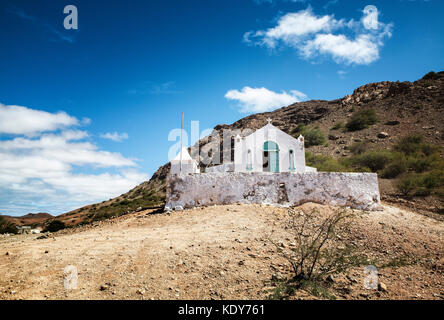 Scenic View of old buildings and villages on Cape Verde in Summer on a sunny day Stock Photo