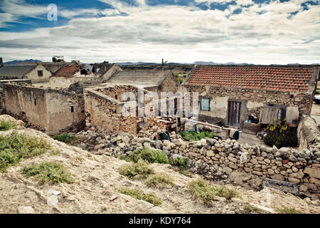 Scenic View of old buildings and villages on Cape Verde in Summer on a sunny day Stock Photo