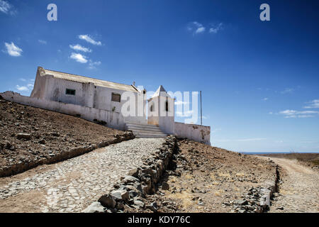 Scenic View of old buildings and villages on Cape Verde in Summer on a sunny day Stock Photo