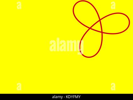 bright yellow background with red symbol detail Stock Vector