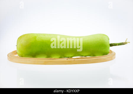 Slices of Winter melon on white background Stock Photo