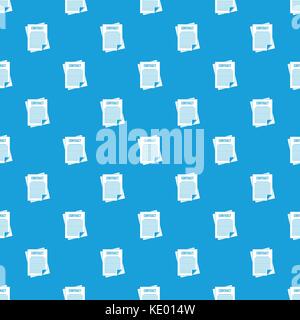 Contract pattern seamless blue Stock Vector