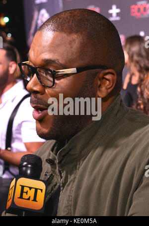 Los Angeles, California, USA. 16th Oct, 2017. 16 October 2017 - Los Angeles, California - TYLER PERRY. ''Tyler Perry's Boo 2! A Madea Halloween'' Los Angeles Premiere held at Regal LA Live Stadium 14. Photo Credit: F. Sadou/AdMedia Credit: F. Sadou/AdMedia/ZUMA Wire/Alamy Live News Stock Photo