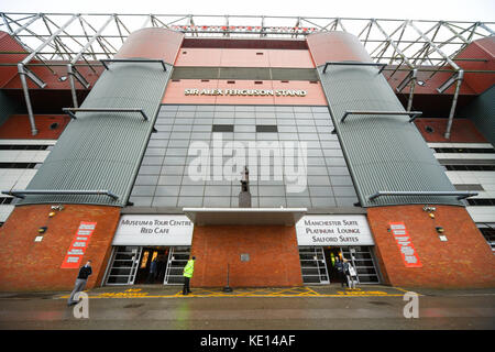 Manchester United Football Club home ground Old Trafford, Manchester, England, United Kingdom Stock Photo