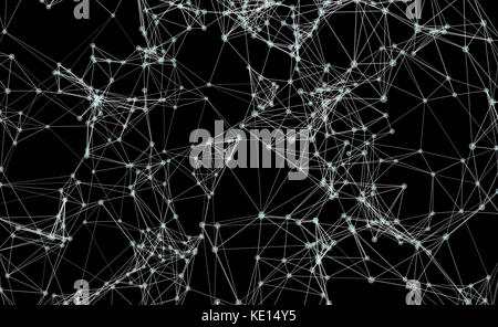Abstract network data connection technology. Digital background Stock Photo