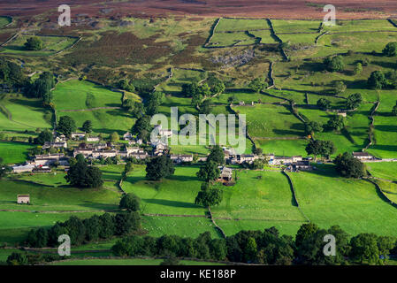 The village of Healaugh in Swaledale, Yorkshire Dales national park, England. Stock Photo