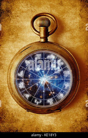 Zodiac pocket watch hotsell