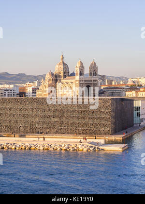 MARSEILLE, FRANCE - AUGUST 07, 2017: Cathedral de la Major in the Vieux port, Marseille, France Stock Photo