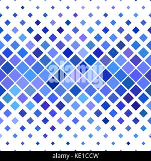 Square pattern background - geometric vector illustration from diagonal squares in blue tones Stock Vector