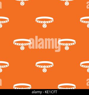 Cat collar pattern seamless Stock Vector